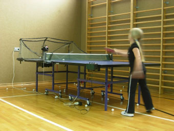 robotertraining mit der ballwurfmaschine